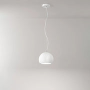 Sospensione Nordica Minea Metallo Gesso Bianco 1 Luce E27 Ip20 D23