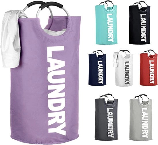 Lavatrice grande 120 litri, contenitore per raccoglimento acqua, cavo per lavaggio con maniglie, separatore acqua grande, contenitore di stoccaggio, bagno, zona lavanderia, 43 x 43 x 79 cm (XL, coppia)