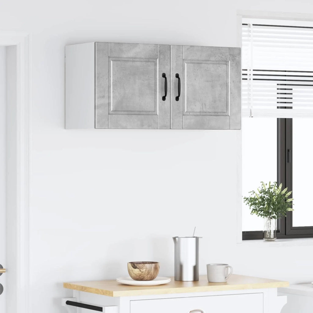 Pensile da cucina | Armadietto a muro PORTO Grigio cemento 80 x 31 x 40 cm