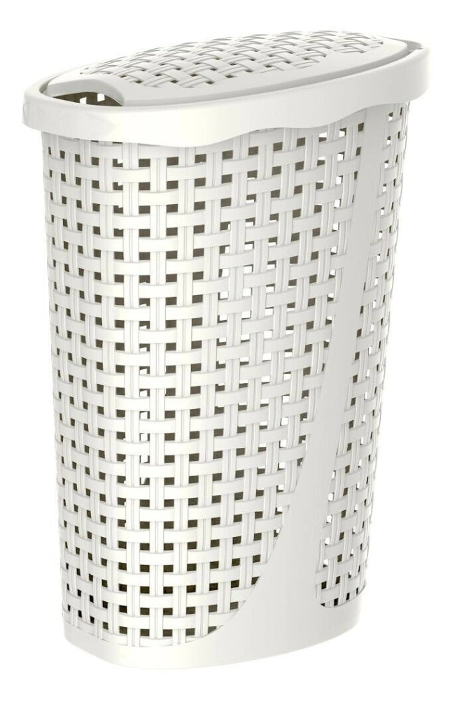Portabiancheria Cesta Biancheria Litri 43 Paglia 60X40X32 Cm Panna - Bama