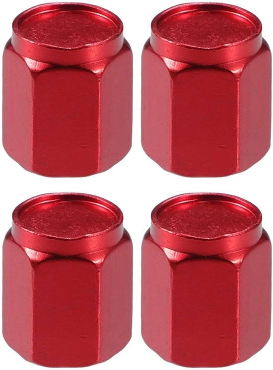 Ventilatori di gomma in lega di alluminio - Forma universale - 4 pezzi - Rosso - Portatile - Buona tenuta ermetica - Ventilatori di gomma a cinta