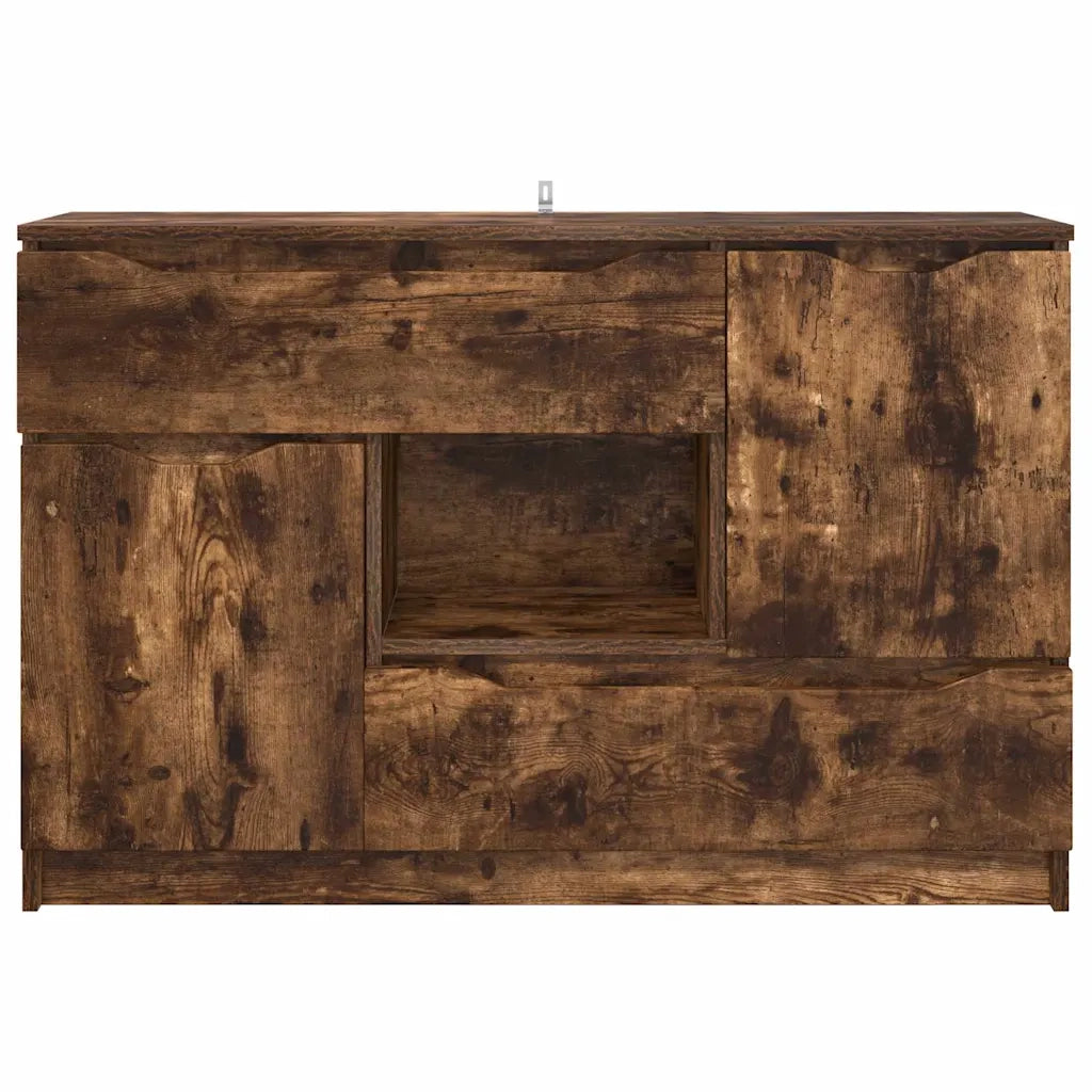 Credenza-Buffet-Armadio da cucina Rovere fum¨¦ 100 x 30 x 65,6 Legno multistrato
