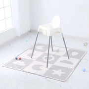 Mat di protezione per sotto il seggiolino per bambini, protezione per pavimento acqua e antiscivolo, panno per seggiolino lavabile, tappeto per pavimento riciclabile e tovaglia per tavola da baby - Piastra quadrata di protezione - 130*130cm