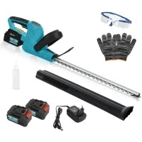 Tagliasiepi Elettrico a Batteria con Lama da 51 cm, 86x17x17 cm, Blu