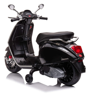 Scooter Elettrico per Bambini Licenza Ufficiale Piaggio Vespa 12V 4,5Ah Nero