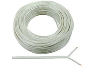 CAVO ELETTRICO BIPOLARE PIATTINA COSTA STRETTA BIANCO- - 2x mmq.0,50 colore bianco - 100 mt