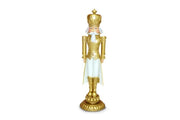 Decorazione Casa Natalizia Soldatino Lo Schiaccianoci Oro con Luce 46 cm