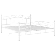 Giroletto-Struttura Letto Bianco in Metallo 160x200 cm 535089