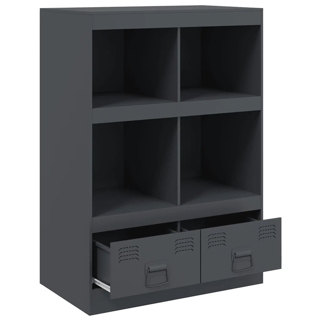 Credenza Antracite 67x39x95 cm in Acciaio