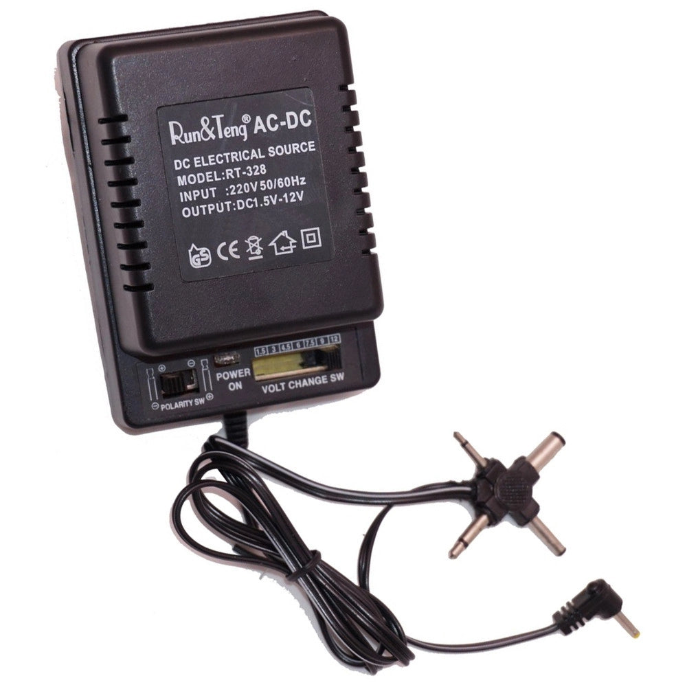 Trade Shop - Trasformatore Alimentatore Corrente Universale 500ma Da 1.5v A 12v Ac Dc -