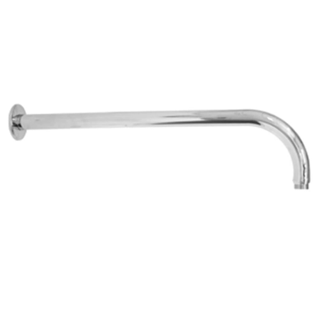 BRACCIO DOCCIA TONDO CURVO IN OTTONE CROMATO PER SOFFIONI DOCCIA - 1/2 CM 26,5
