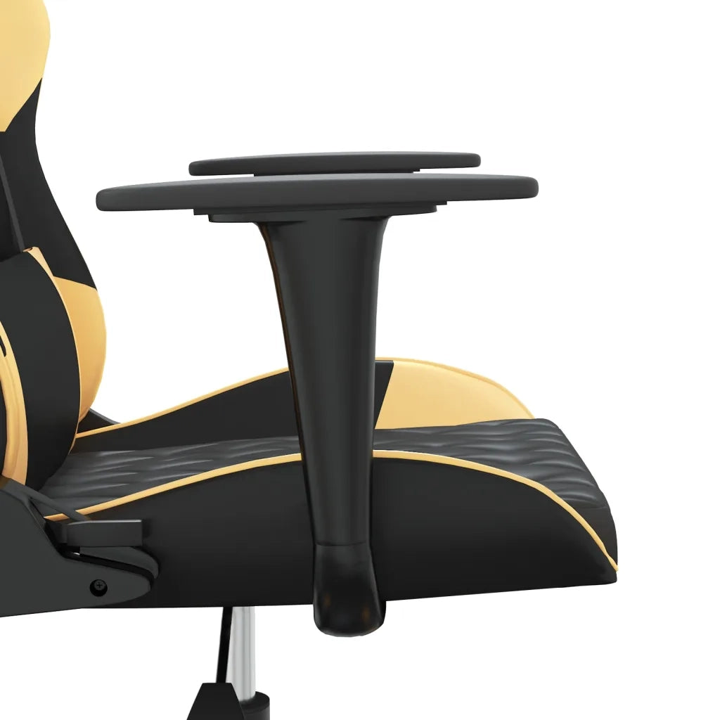 Sedia da Gaming | Sedia da e-sports Nera e Oro in Similpelle
