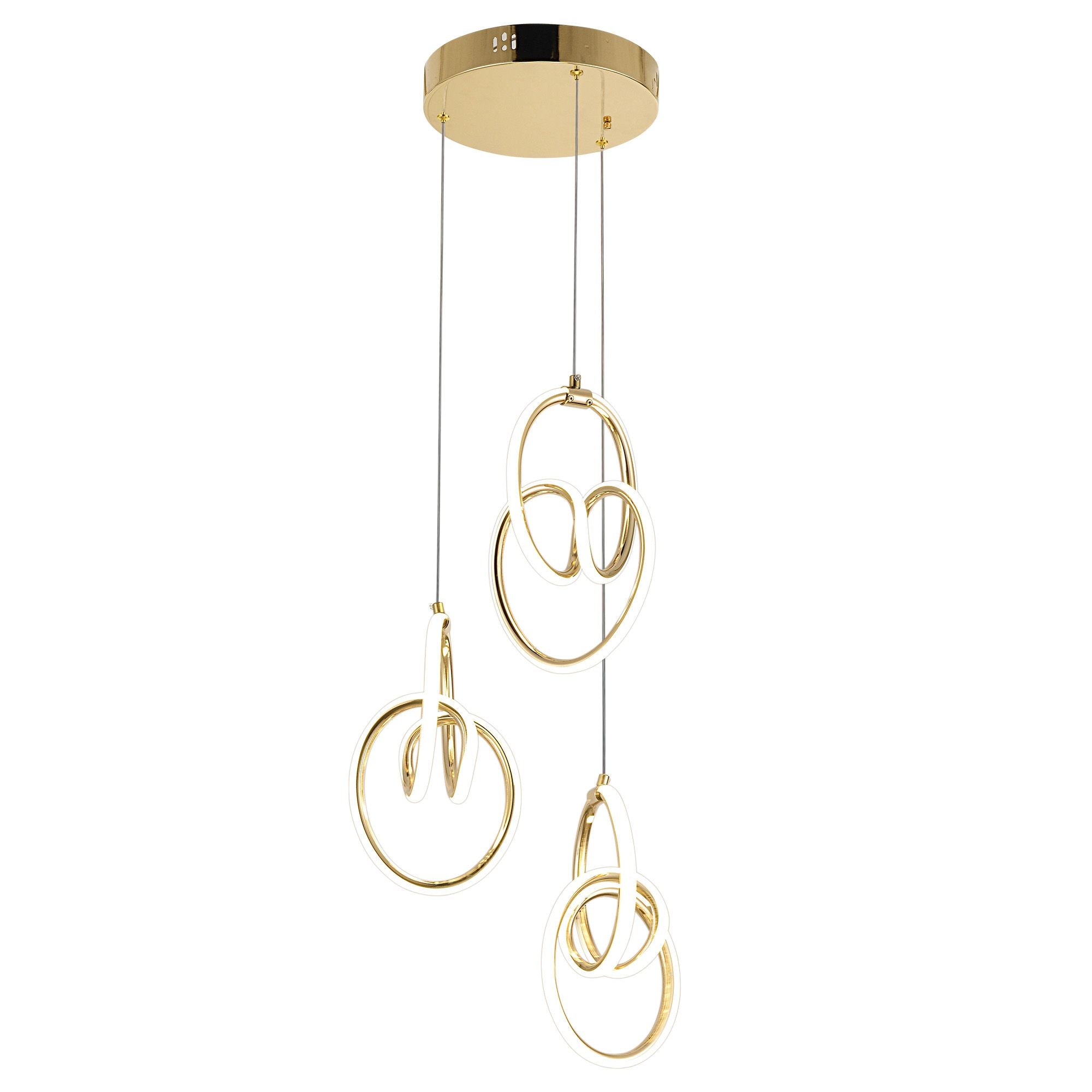 Lampada A Sospensione Led G082-3cpr Gold