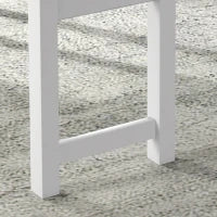 Set da Pranzo 4 pezzi, 1 Tavolo, 1 Panca, 2 Sedie, Grigio e Bianco