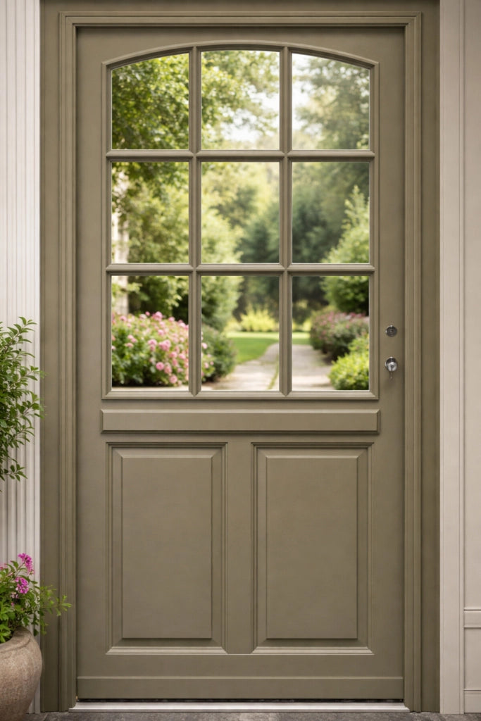 Porta d'ingresso in legno Modello Ady GD MENUISERIES 215X90 Sx a spinta Cote Tableau senza maniglia