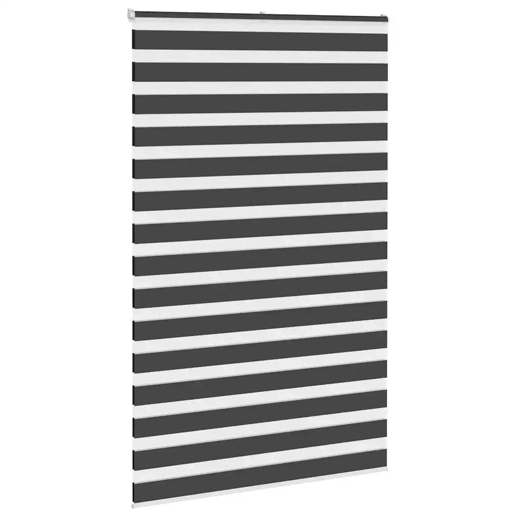 Tenda a Rullo Zebra Nero Larghezza Tessuto 145,9 cm Poliestere 4014297