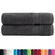 Asciugamani da doccia premium SOLUND 2 pezzi Antracite 70x140 cm 600 g/m² 137160