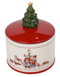 Contenitore Natalizio Ø15 cm in Ceramica