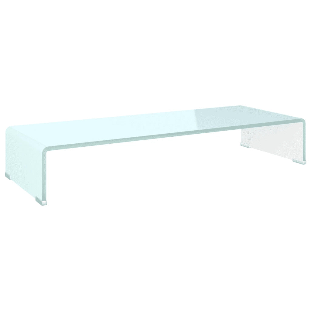 Supporto TV-Rialzo Monitor in Vetro Verde 80x30x13 cm