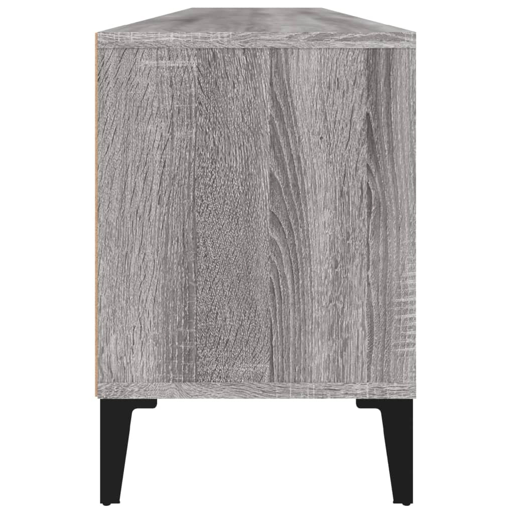 Mobile TV multimediale scaffale TV mobile TV sala da pranzo soggiorno camera da letto Sonoma 150 x 30 x 44,5 cm legno ingegnerizzato grigio 02_0028392
