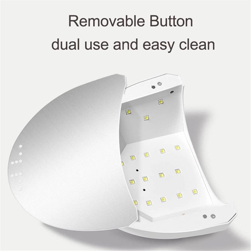 Trade Shop - Lampada Uv Per Nail Art Asciugatura Gel Colata Unghie Con 30led Da 48w Manicure -