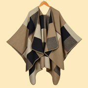 Mantella/sciarpa da donna in cashmere caldo per autunno/inverno con spacchi - Sciarpa alla moda