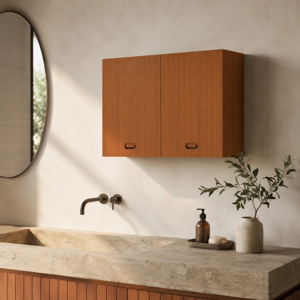 Pensile Teak M10 Mobiletto Cucina Legno 80x34x55 cm