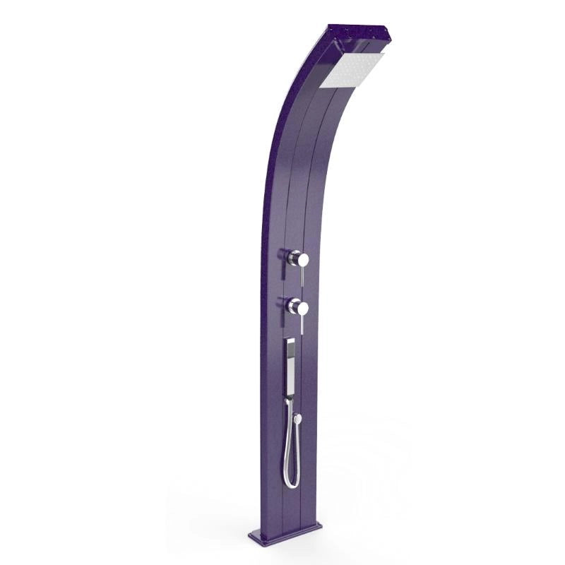 Doccia Solare In Alluminio Dada Top Line Con Miscelatore E Doccetta Colore Zaffiro Cv-D340-Tl/5600
