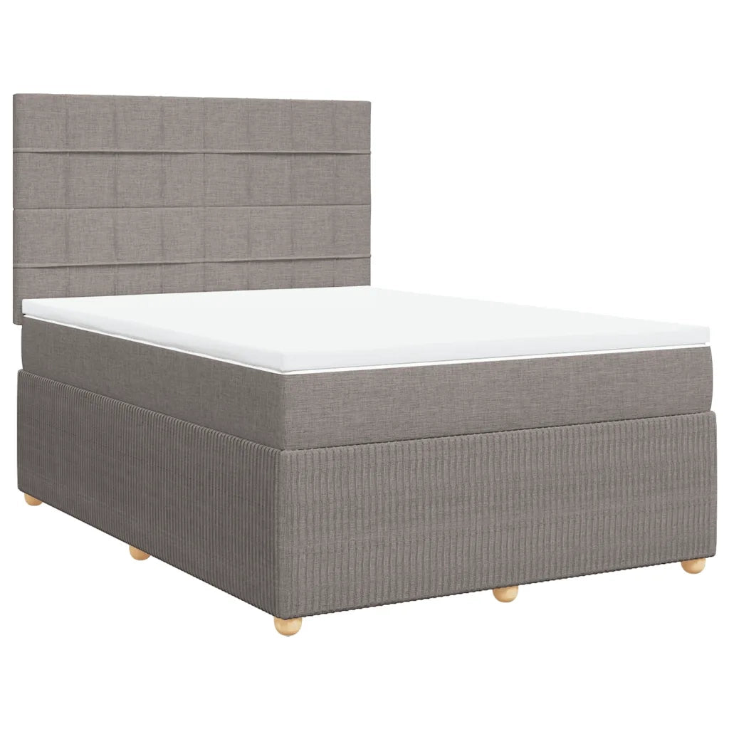 Giroletto a Molle con Materasso Tortora 160x200 cm in Tessuto 3294411