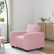 Divano Sedia-Poltrona-Sofa Relax Rosa 60 cm Velluto 208610