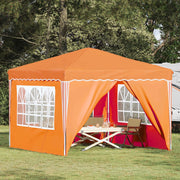 Tenda per feste a pop-up Arancione 288 x 288 x 245 cm 42019778