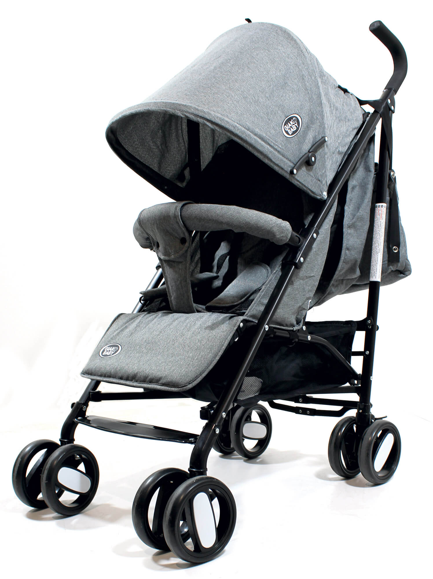 Passeggino Leggero per Bambini Pieghevole con Borsa Nemo Grigio