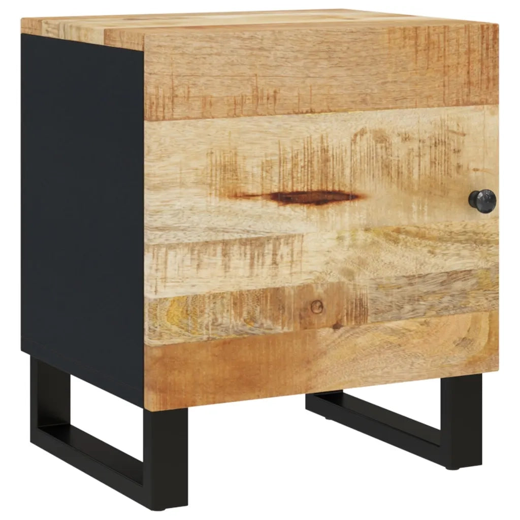 Comodino 40x33x46 cm in Legno Massello di Mango 345208