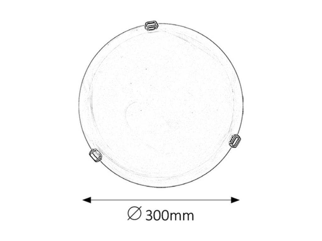 Plafoniera Rabalux Alabastro 30cm vetro bianco E27