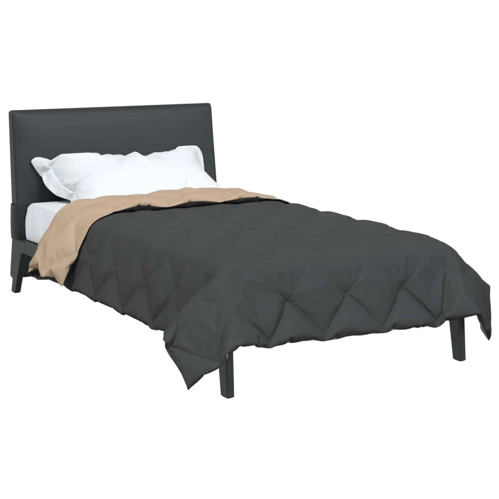 Piumone | Duvet Completo Annuale Antracite e Talpa 155 x 220 cm