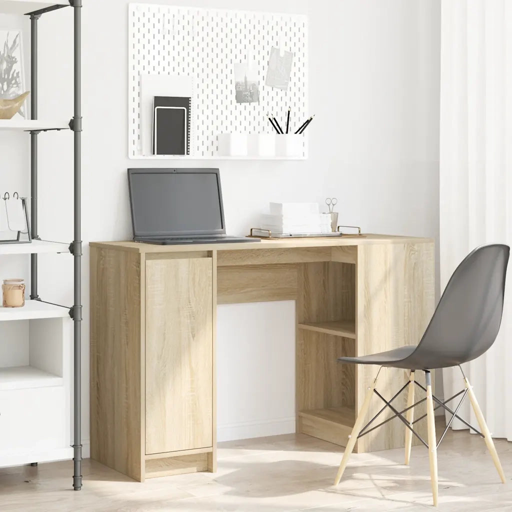 Scrivania | Tavolo da Ufficio Rovere Sonoma 120x42x76 cm in Legno Multistrato
