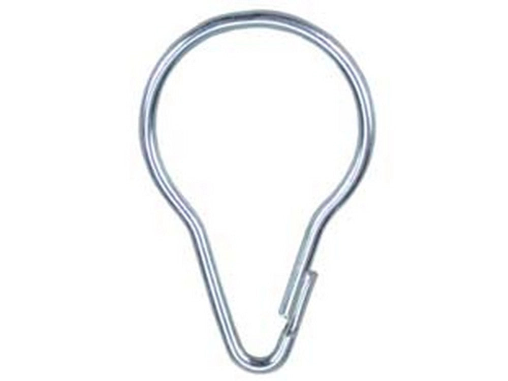 200pz anelli a pressione per tende in acciaio nichelato - ø mm.26x48h. piccoli cod:ferx.fer3094