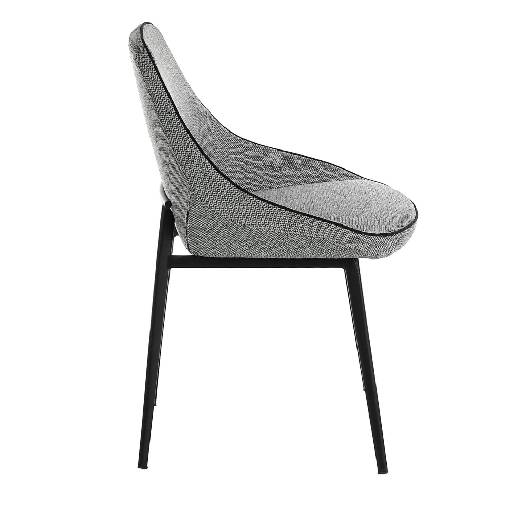 Sedia in tessuto grigio