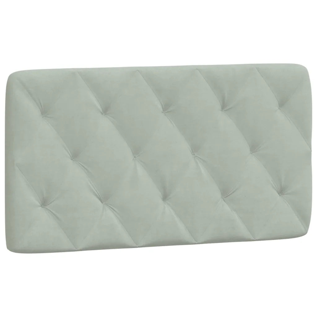 Giroletto con LED senza Materasso-Struttura Letto Grigio Chiaro 100x200 cm in Velluto