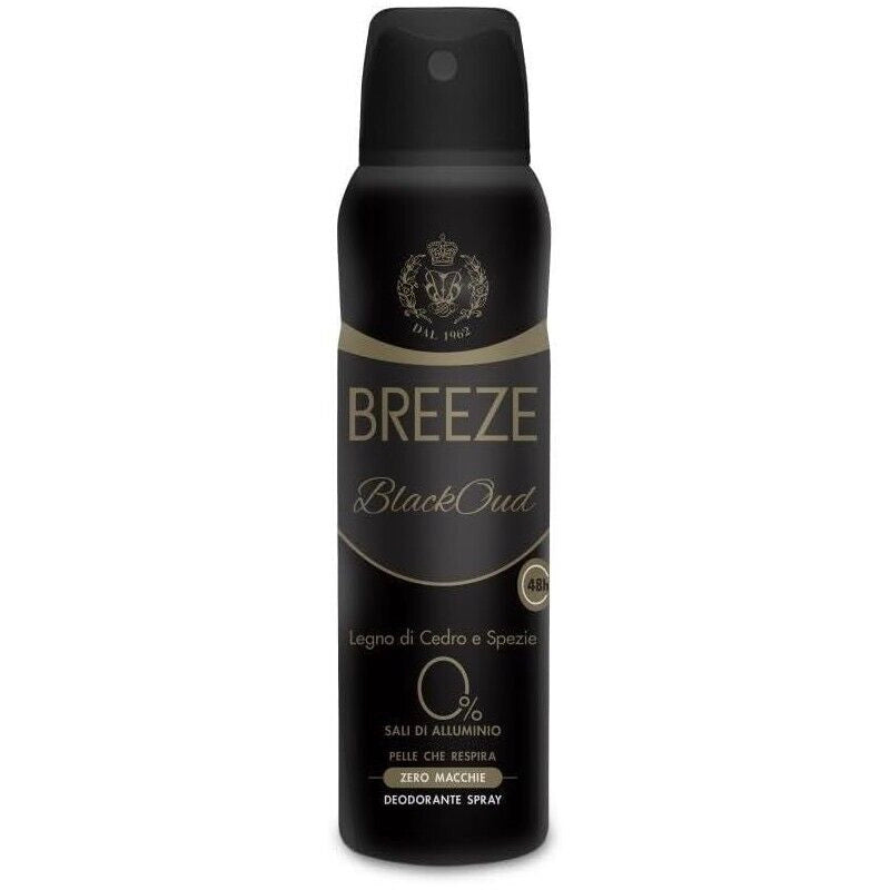 BREEZE DEODORANTE VAPORIZZATORE IDEALE PER UNISEX ADULTO 150 ML BLACKOUD