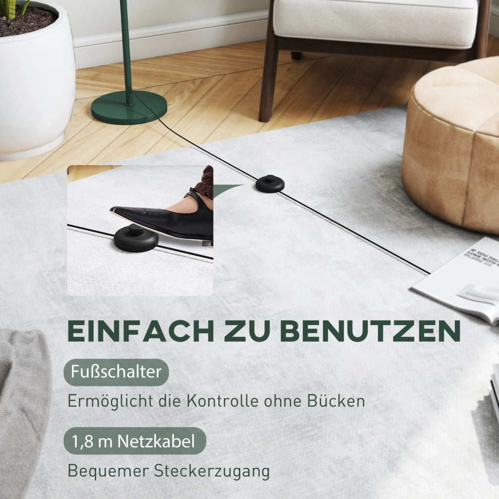 Lampada da terra ¨C zephmum ¨C Verde, Stelo in acciaio, 150 cm