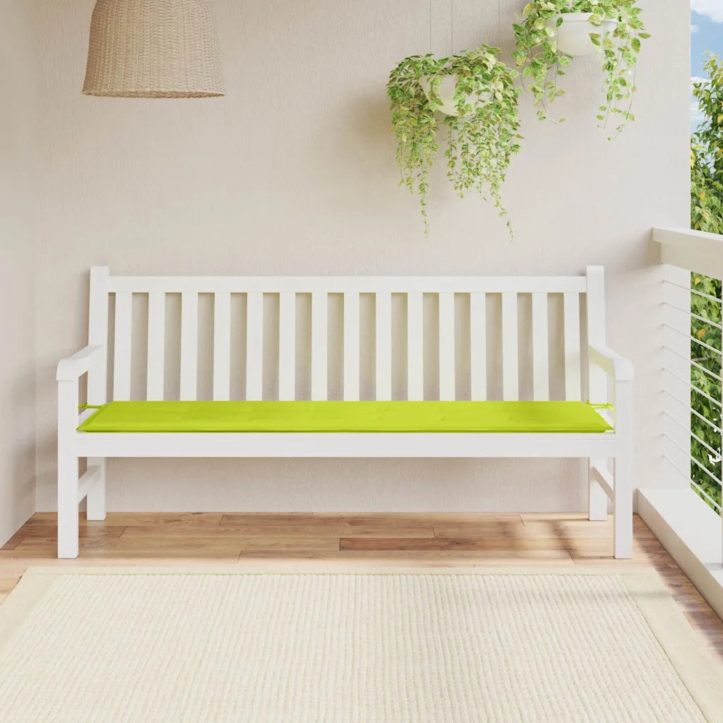 Cuscino per Panca | Cuscini per sedie Verde Brillante 180x50x3 cm in Tessuto Oxford