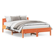 Letto senza Materasso Marrone Cera 120x200 cm in Legno di Pino 842601
