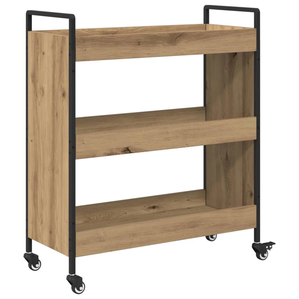 Carrello da Cucina Rovere artigianale 70 x 30 x 82 cm CFW3364496