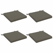 Cuscini per Sedia in 4 Pezzi SOEST 4 pz 100% Poliestere Grigio 944363