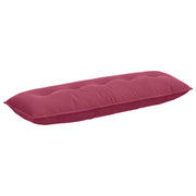 Cuscino per Schiena | Cuscino dorsale Rosso Vino 140 x 50 cm Tessuto in Cords