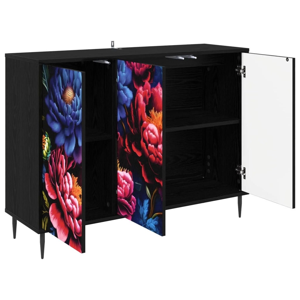 Credenza KIEL Rovere Nero 102 x 33 x 76 cm Legno ingegnerizzato 8006983