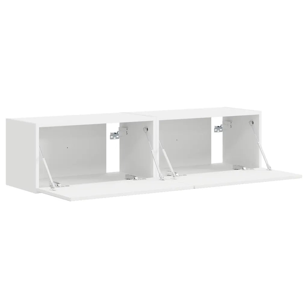 Mobile TV da parete 2 pcs Bianco 60 x 31 x 29,5 cm