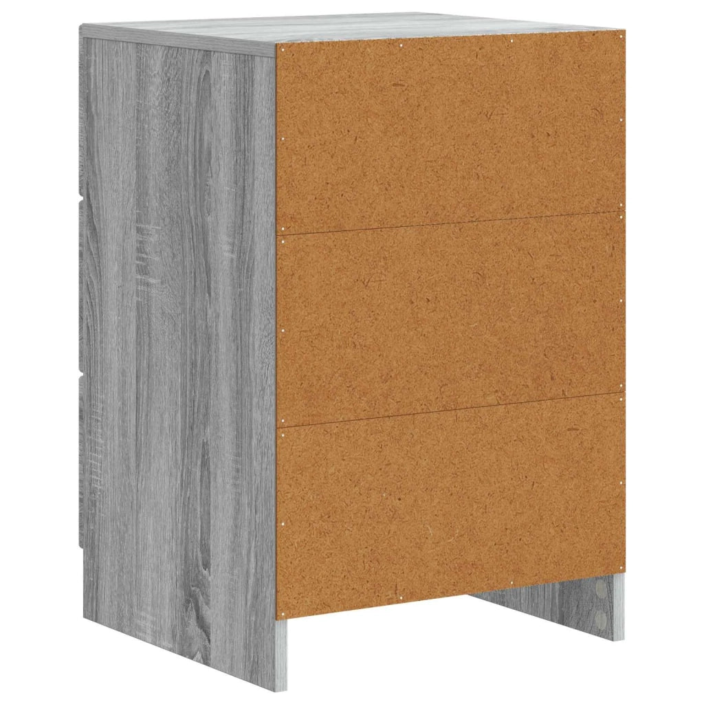 Comodino | Armadio da Notte | Mobiletto da notte con cassetto Grigio Sonoma 43 x 41 x 63,5 cm