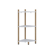 Vicco Libreria Bianco/pino 29 x 72 cm con 3 vani portaoggetti